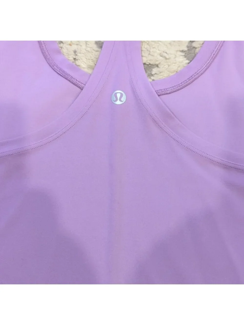 Lululemon Cool Racerback Tank Cropped Top *Nulu Wisteria Purple